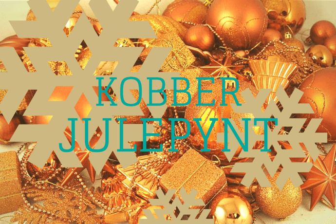 Kobber julepynt Julepynt lavet i kobber