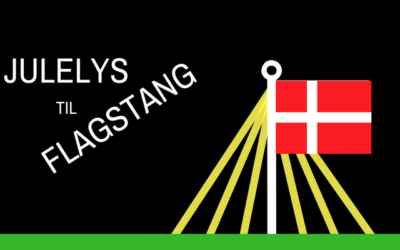 Julelyskæde til flagstang