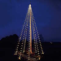 Gensidig afslappet Umeki Julelyskæde til flagstang → 5 elegante lyskæder til flagstænger fra 7-11m.